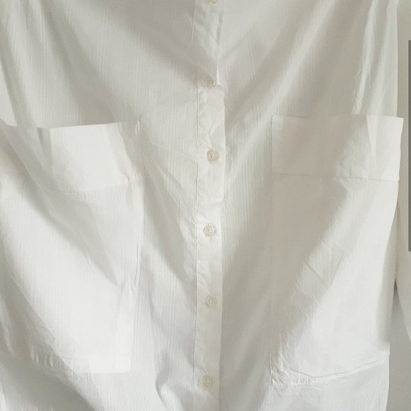 Reiss NWOT Cotton White Button Down Blouse - Picture 3 of 6